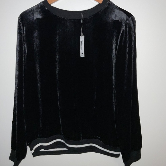 AG Jeans Velvet Long‑Sleeve Top – Women’s Size S, New with Tags - Picture 6 of 7